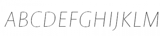 FF Profile Offc Pro SC Thin Italic FONT