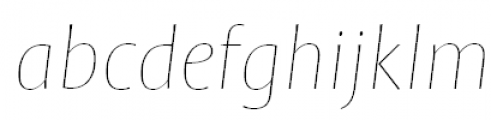 FF Profile Offc Pro Thin Italic FONT