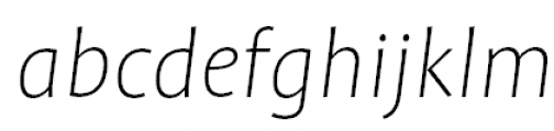 FF Profile Pro Extra Light Italic FONT