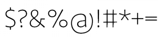 FF Profile Pro Extra Light Font OTHER CHARS