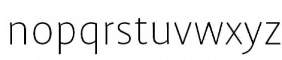 FF Profile Pro Extra Light Font LOWERCASE