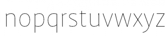 FF Profile Pro Thin Font LOWERCASE