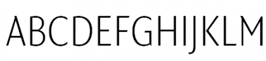 FF Quadraat Sans Offc Pro Cond Xlight Font UPPERCASE