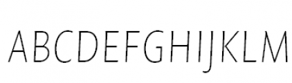 FF Quadraat Sans Offc Pro SC Cond Thin Italic FONT