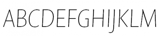 FF Quadraat Sans Offc Pro SC Thin Italic Font UPPERCASE