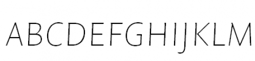 FF Quadraat Sans Offc Pro SC Thin Italic Font LOWERCASE