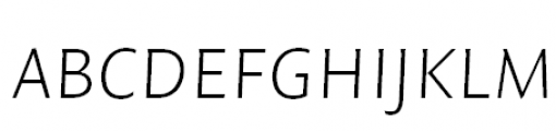 FF Quadraat Sans Offc Pro SC Xlight Italic FONT