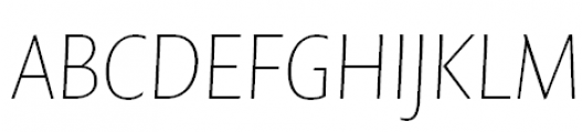 FF Quadraat Sans Offc Pro Thin Italic Font UPPERCASE