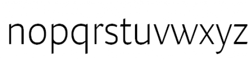 FF Quadraat Sans Offc Pro Xlight Font LOWERCASE
