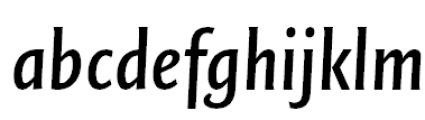 FF Quadraat Sans Pro Condensed Demi Bold Italic FONT