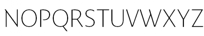 FF Quadraat Sans Pro Condensed Thin Font UPPERCASE