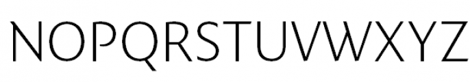 FF Quadraat Sans Pro Extra Light Font UPPERCASE