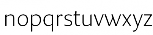 FF Quadraat Sans Pro Extra Light Font LOWERCASE