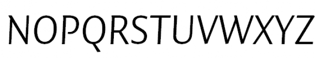 FF Quadraat Sans Pro Light Italic Font UPPERCASE