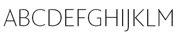 FF Quadraat Sans Pro Thin Font UPPERCASE