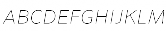 FF Sero Offc Pro SC Extrathin Italic FONT