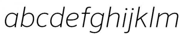 FF Sero Pro Extralight Italic FONT