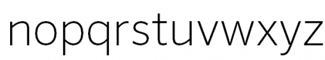 FF Sero Pro Extralight Font LOWERCASE