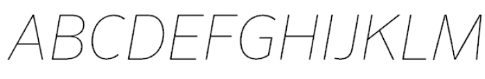 FF Sero Pro Extrathin Italic Font UPPERCASE
