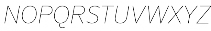 FF Sero Pro Extrathin Italic Font UPPERCASE