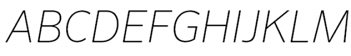 FF Sero Pro Thin Italic Font UPPERCASE