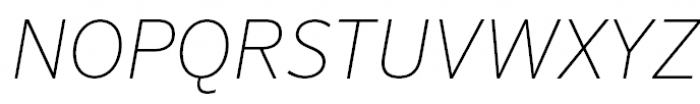 FF Sero Pro Thin Italic Font UPPERCASE