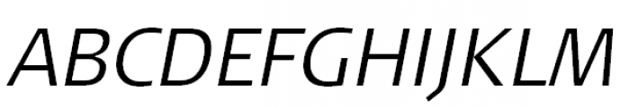 FF Signa Offc Pro Light Italic Font UPPERCASE