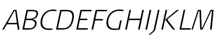 FF Signa Offc Pro SC Extra Light Italic Font UPPERCASE