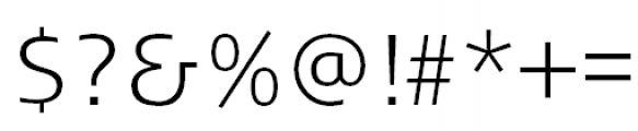FF Signa Pro Extra Light Font OTHER CHARS