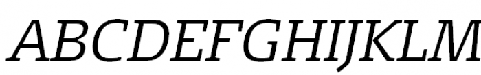 FF Signa Slab Offc Pro Light Italic Font UPPERCASE