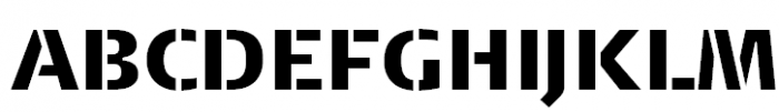 FF Signa Stencil Offc Pro Black Font UPPERCASE