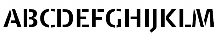 FF Signa Stencil Offc Pro Bold Font UPPERCASE