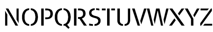 FF Signa Stencil Offc Pro Book Font UPPERCASE