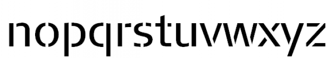 FF Signa Stencil Offc Pro Book Font LOWERCASE