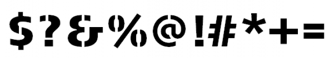 FF Signa Stencil Pro Black Font OTHER CHARS