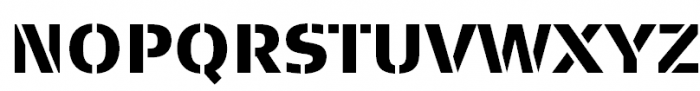 FF Signa Stencil Pro Black Font UPPERCASE