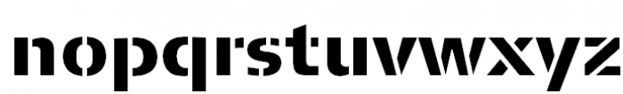 FF Signa Stencil Pro Black Font LOWERCASE