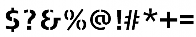 FF Signa Stencil Pro Bold Font OTHER CHARS