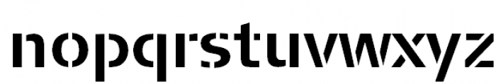 FF Signa Stencil Pro Bold Font LOWERCASE