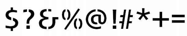 FF Signa Stencil Pro Book Font OTHER CHARS