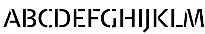 FF Signa Stencil Pro Book Font UPPERCASE