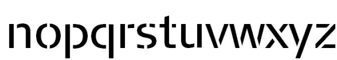 FF Signa Stencil Pro Book Font LOWERCASE