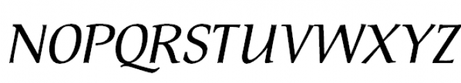 FF Tarquinius Pro Book Italic Font UPPERCASE