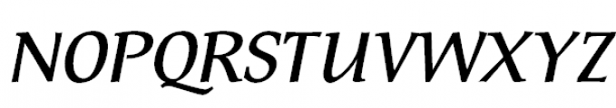 FF Tarquinius Pro Demibold Italic Font UPPERCASE