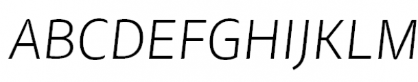 FF Tisa Sans Offc Pro Light Italic Font UPPERCASE