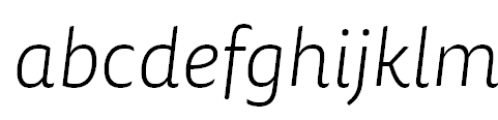 FF Tisa Sans Offc Pro Light Italic FONT
