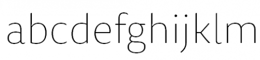 FF Tisa Sans Offc Pro Thin Font LOWERCASE