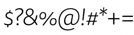 FF Tisa Sans Pro Light Italic Font OTHER CHARS