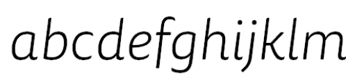 FF Tisa Sans Pro Light Italic FONT
