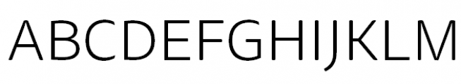 FF Tisa Sans Pro Light Font UPPERCASE